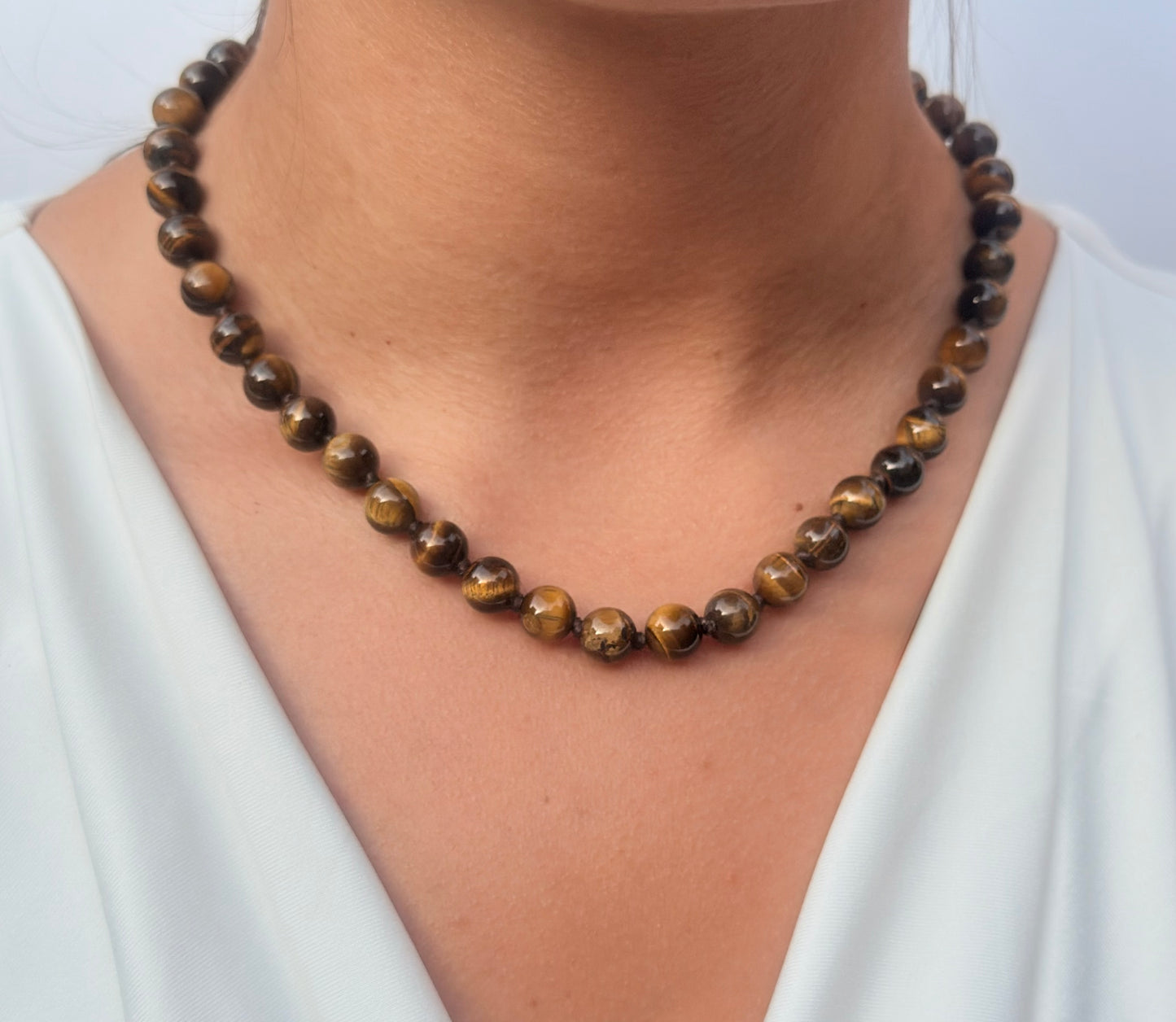 Beaded Tiger Eye Necklace - LIMITED EDITION