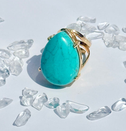 Turquoise Statement/ Adjustable Ring - LIMITED EDITION