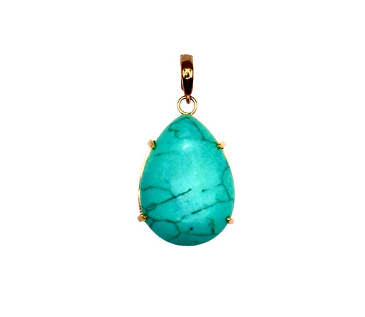 Statement Turquoise Gemstone Pendant - LIMITED EDITION