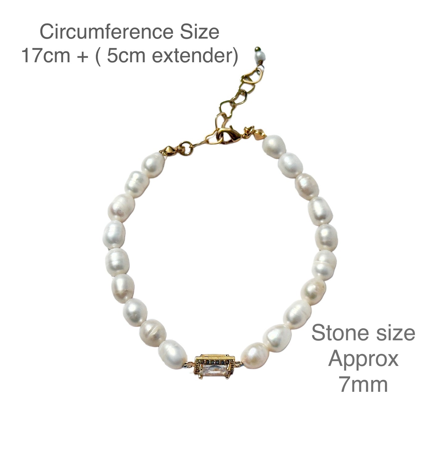 Freshwater Pearl with Crystal Encrusted Bracelet - LIMITED EDITION