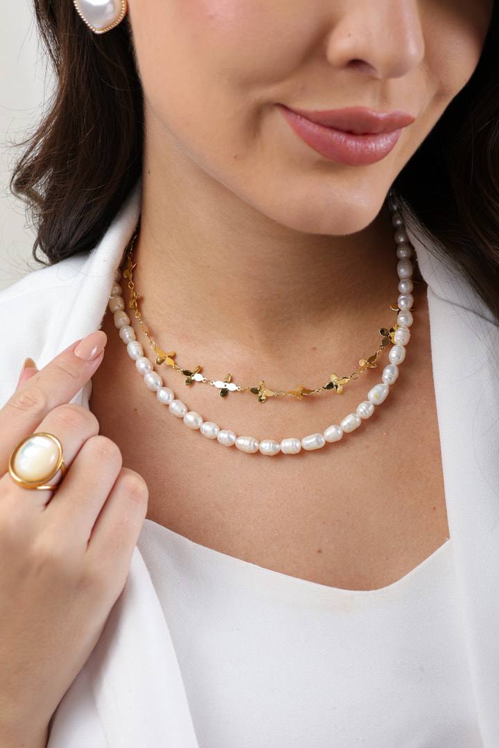 Shell Glow Adjustable Ring - Mother of Pearls LIMITED EDITION
