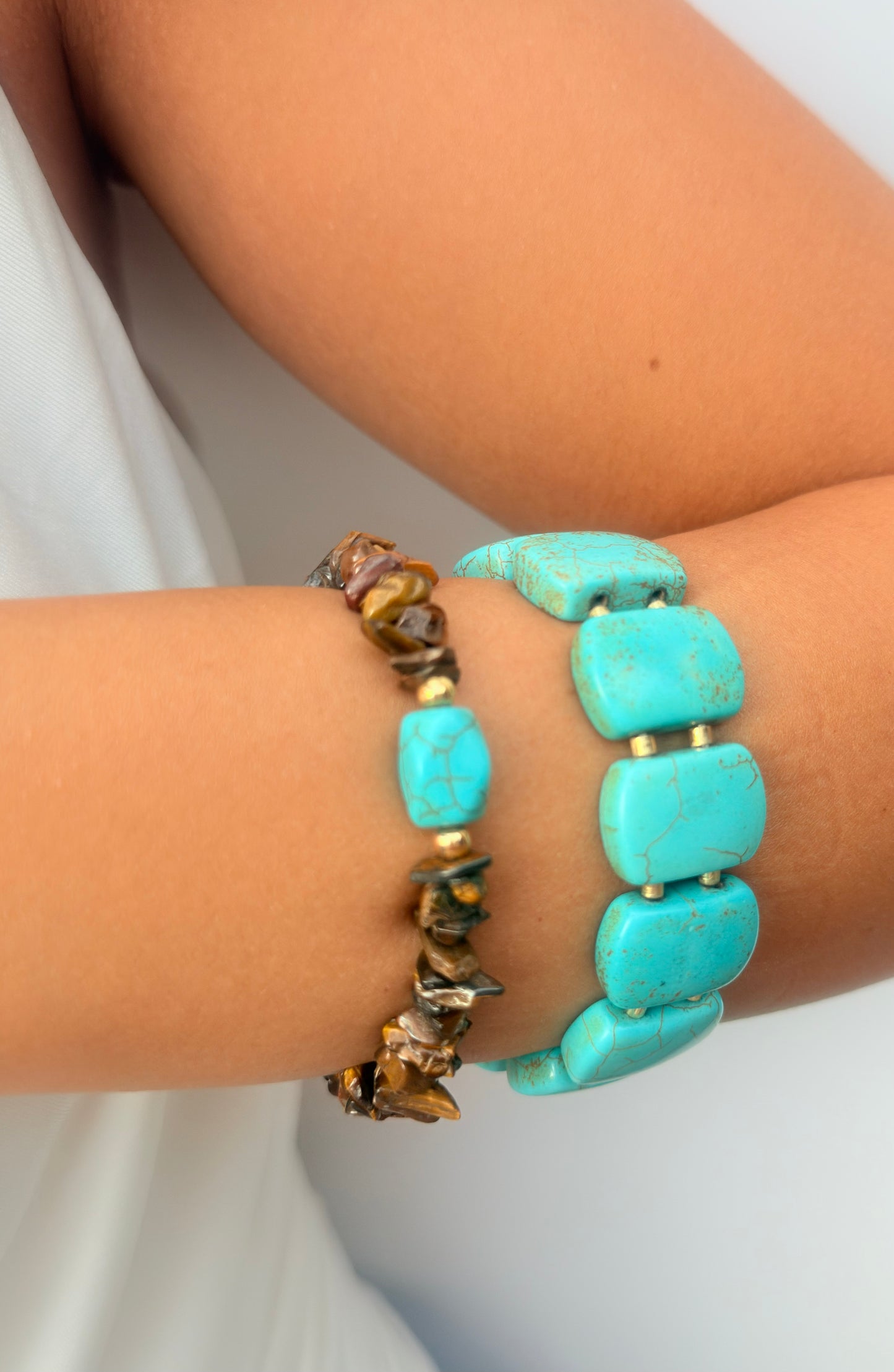 Tiger’s Eye & Turquoise Balance Bracetet - LIMITED EDITION