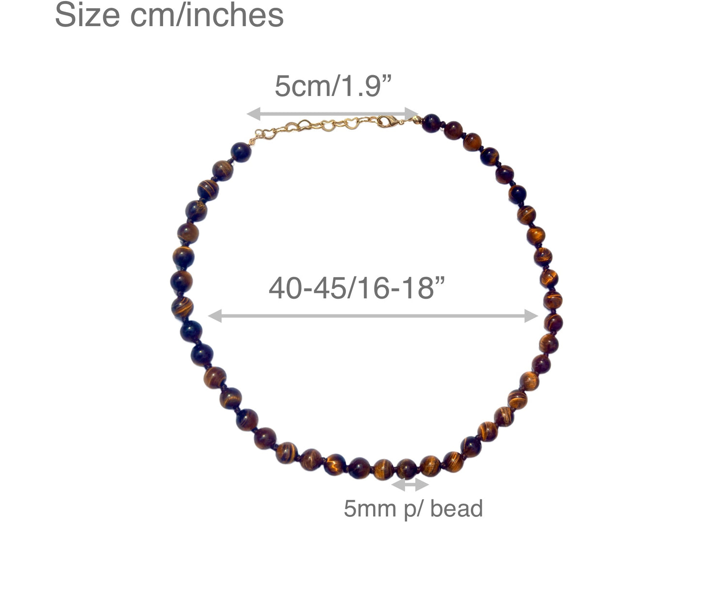 Beaded Tiger Eye Necklace - LIMITED EDITION