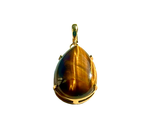 Statement Tiger Eye Pendant - LIMITED EDITION