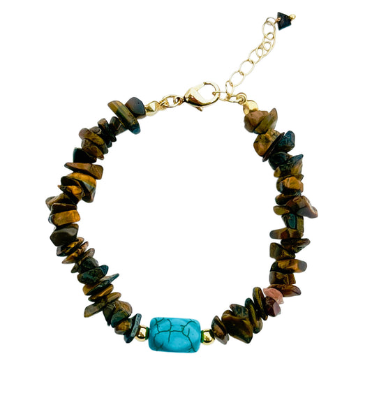 Tiger’s Eye & Turquoise Balance Bracetet - LIMITED EDITION