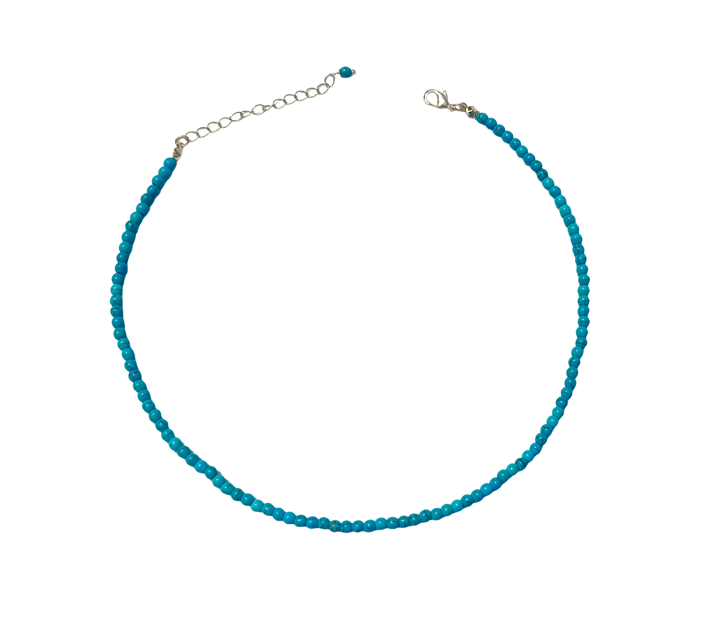 Beaded Natural Turquoise Necklace - LIMITED EDITION