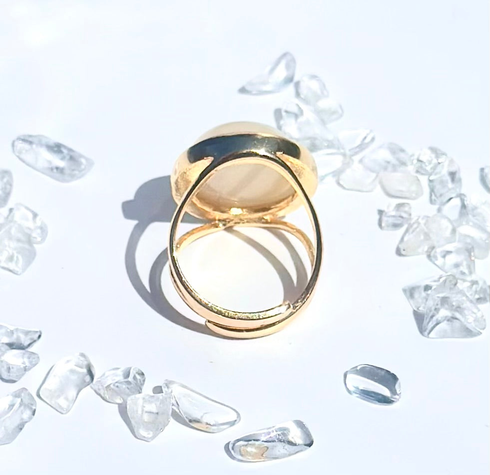 Shell Glow Adjustable Ring - Mother of Pearls LIMITED EDITION