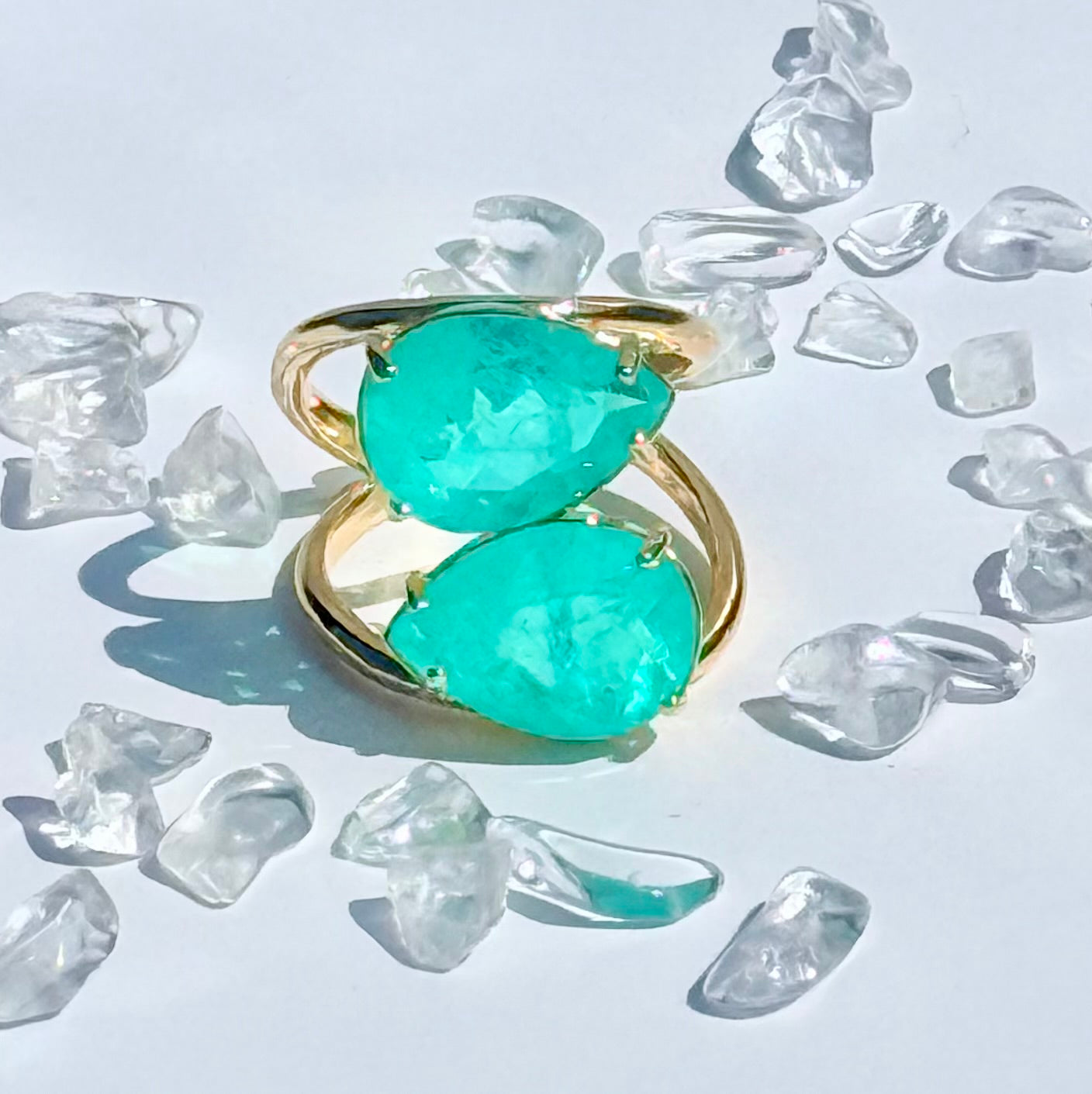 Green Quartz Adjustable Ring - LIMITED EDITION
