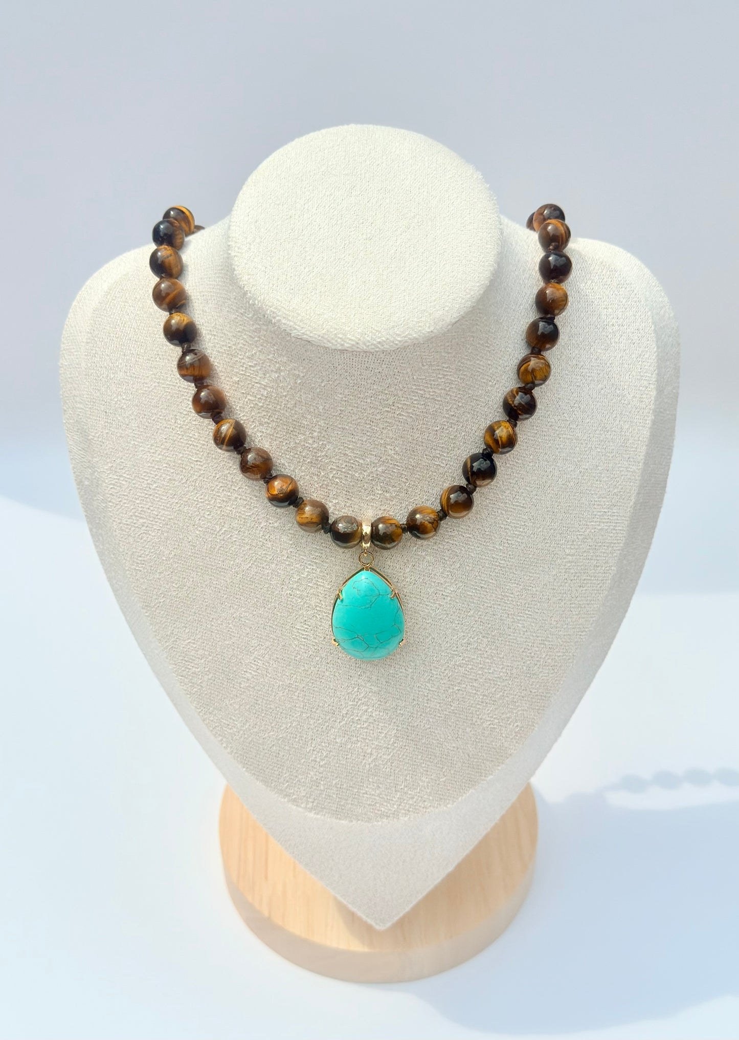 Statement Turquoise Gemstone Pendant - LIMITED EDITION