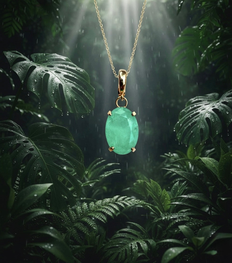 Green Crystal Pendant - LIMITED EDITION