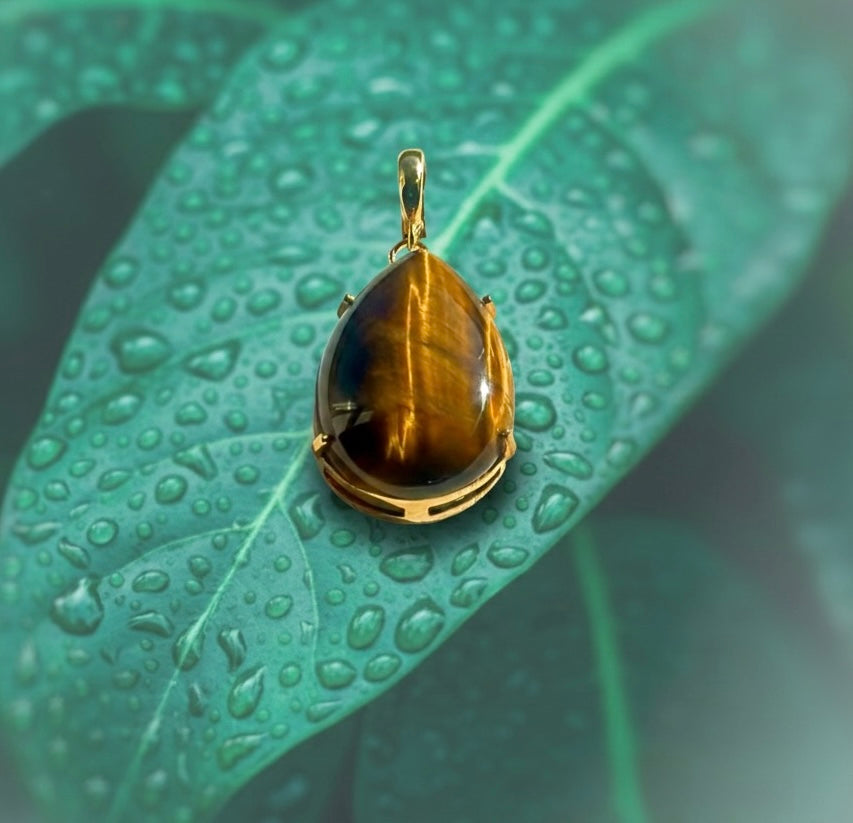 Statement Tiger Eye Pendant - LIMITED EDITION