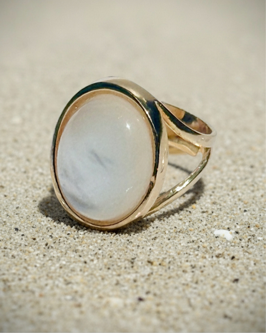 Shell Glow Adjustable Ring - Mother of Pearls LIMITED EDITION