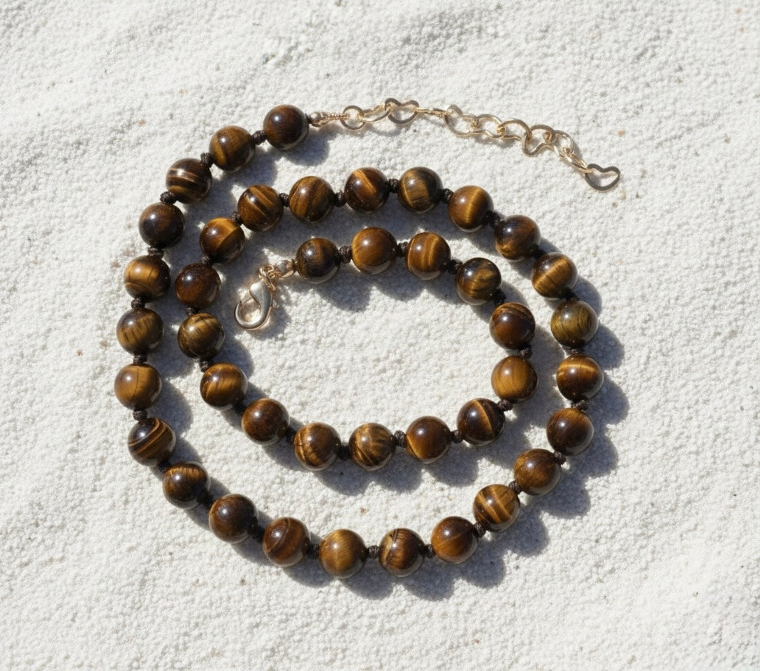 Beaded Tiger Eye Necklace - LIMITED EDITION