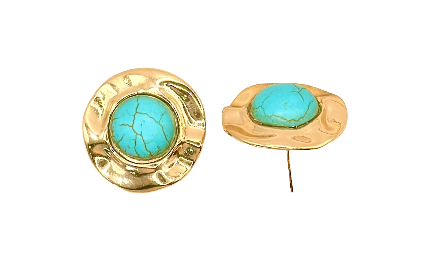 Statement/Organic  Turquoise Stud Earring  Earrings- LIMITED EDITION