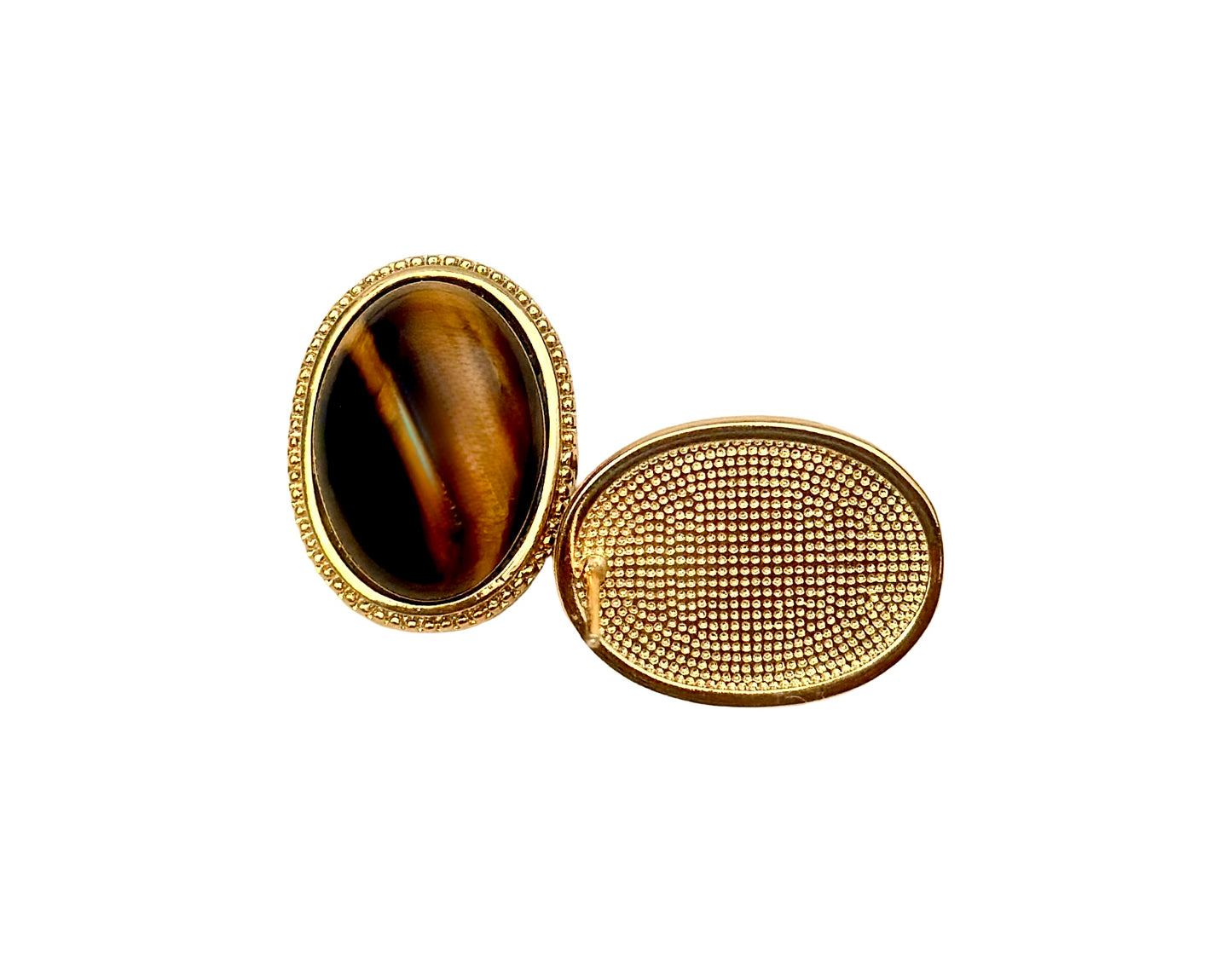 Classic and Timeless Tiger Eye Stud Earrings - EDITION LIMITED