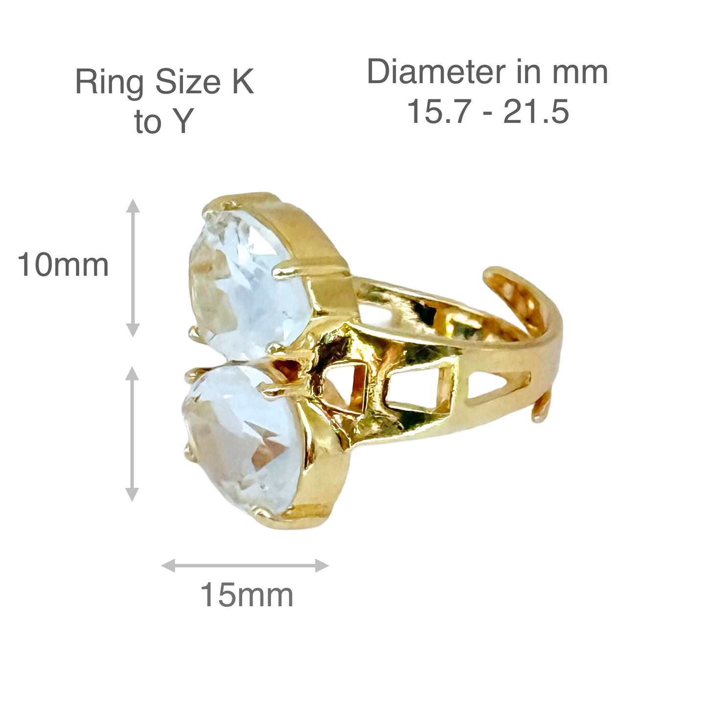 Crystal Adjustable Ring - LIMITED EDITION