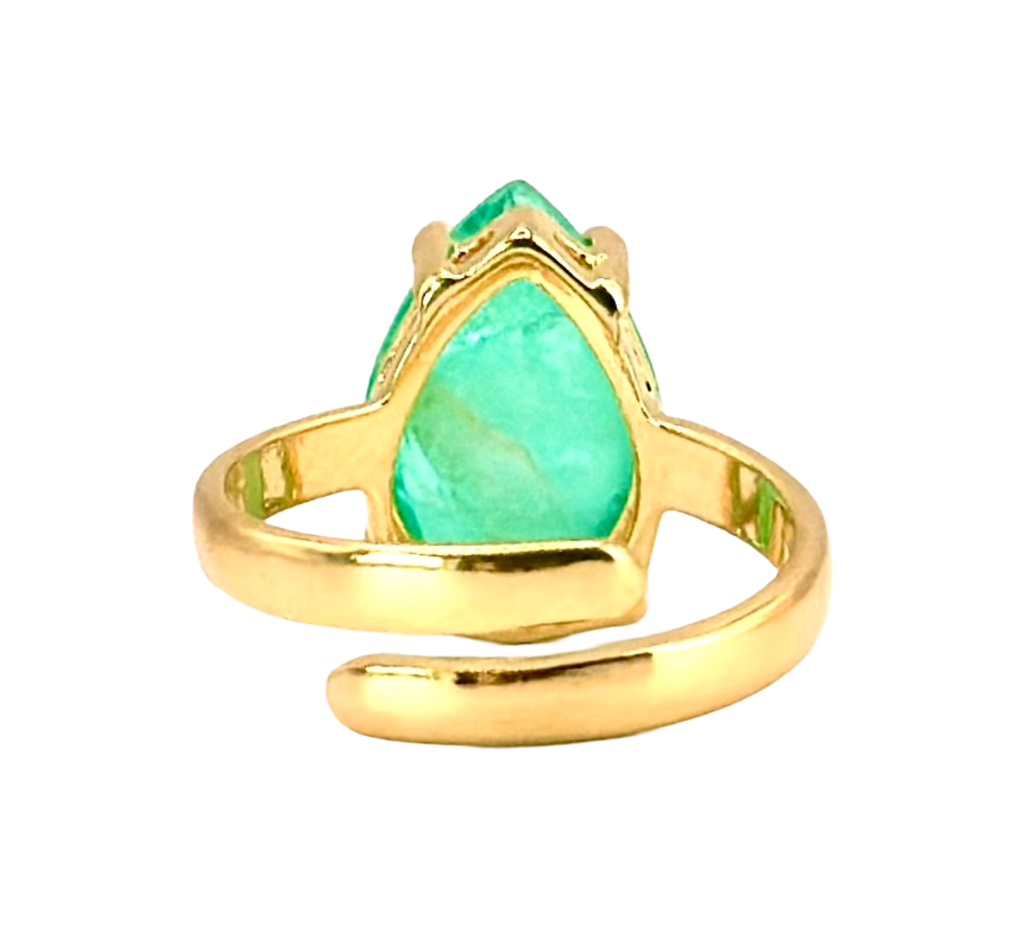 Green Quartz Single Stone Ring- LIMITED EDITION