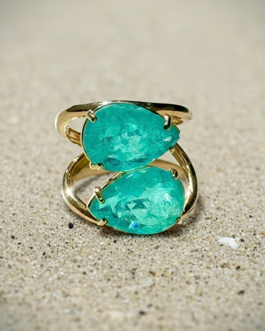 Green Quartz Adjustable Ring - LIMITED EDITION