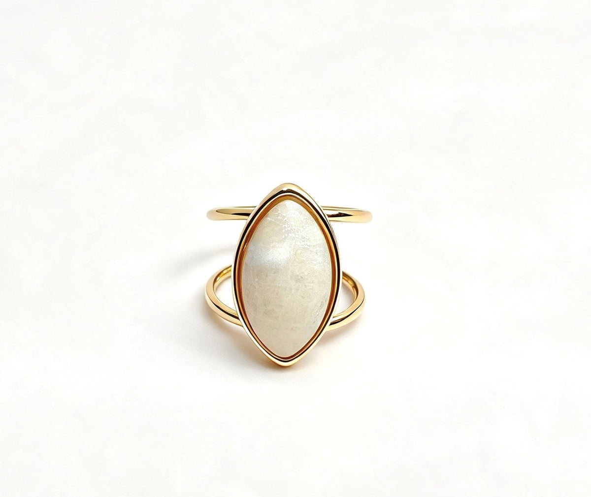 Afeto Rose Quartz | Beige Amazonite Rings - Bonita Jewels of Brazil