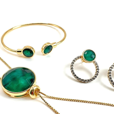 Alva Emerald Bracelet - Bonita Jewels of Brazil