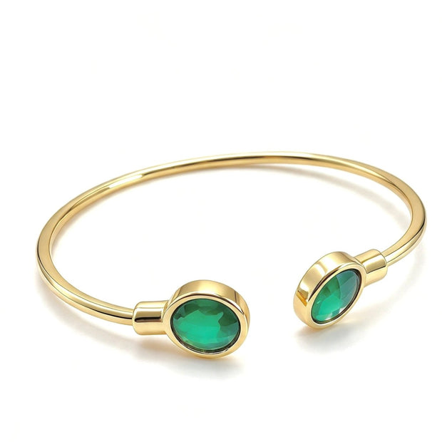 Alva Emerald Bracelet - Bonita Jewels of Brazil