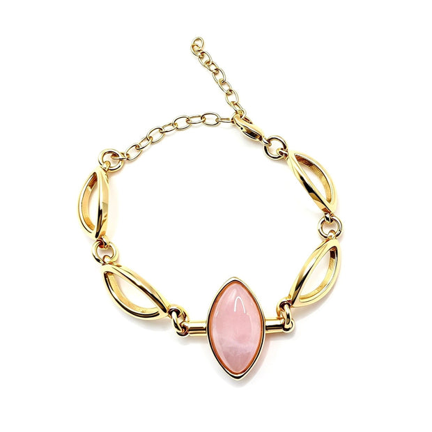Amor Rose Quartz | Beige Amazonite Bracelet - Bonita Jewels of Brazil