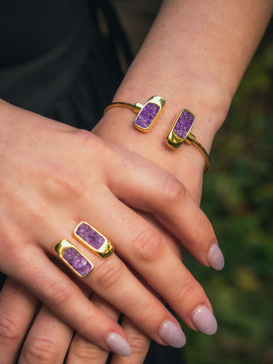 Amplo Amethyst | Kyanite Bracelet - Bonita Jewels of Brazil