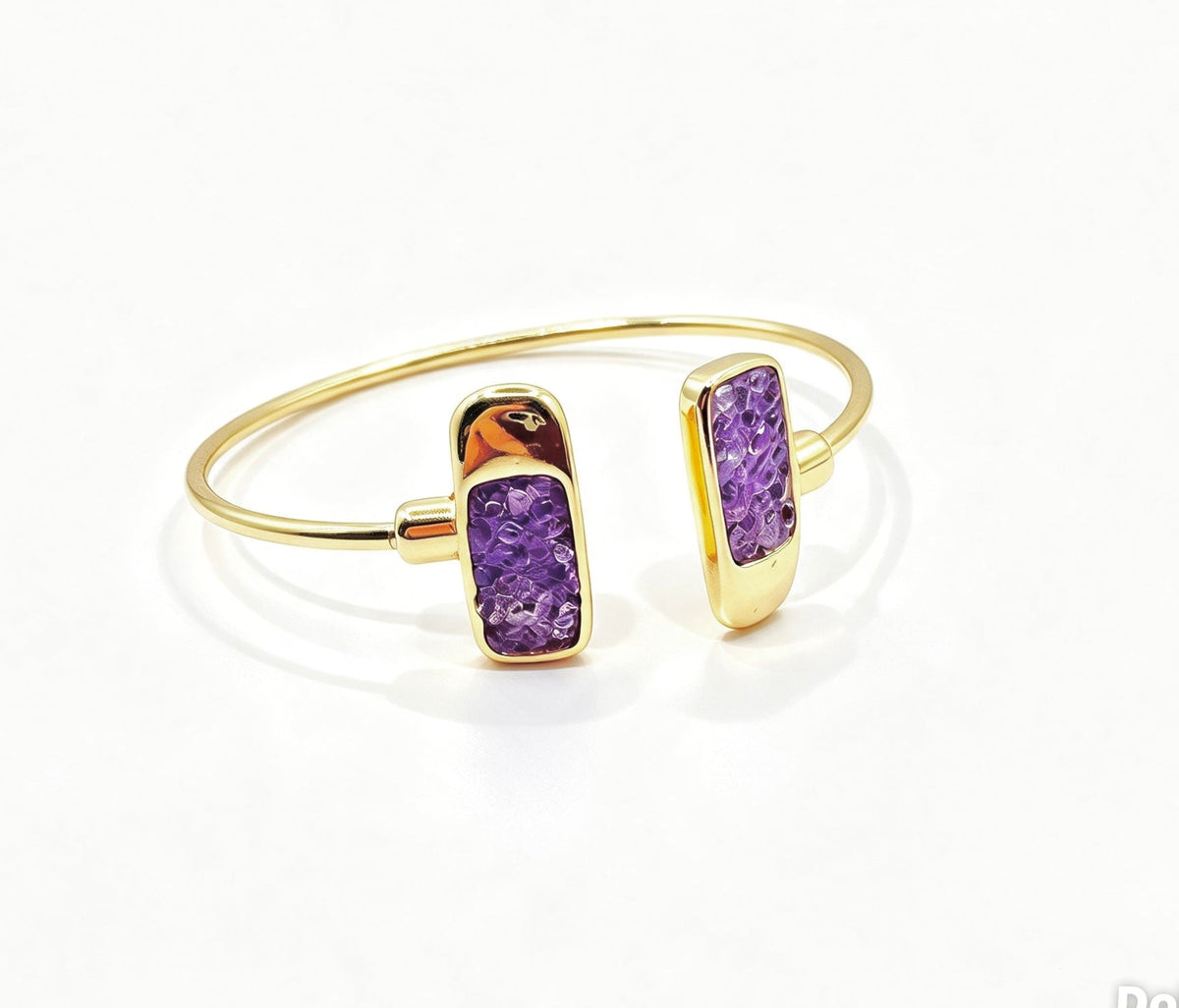 Amplo Amethyst | Kyanite Bracelet - Bonita Jewels of Brazil