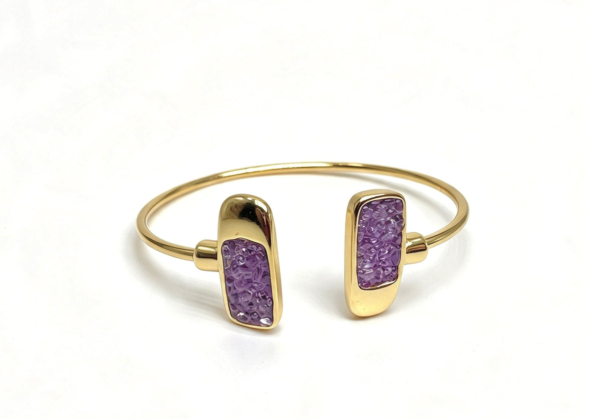 Amplo Amethyst | Kyanite Bracelet - Bonita Jewels of Brazil