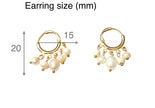 Baroque Freshwater Pearl Drop Hoop Earrings – 18k Gold - Plated | Bonita Jewels of Brazil - Bonita Jewels of Brazil