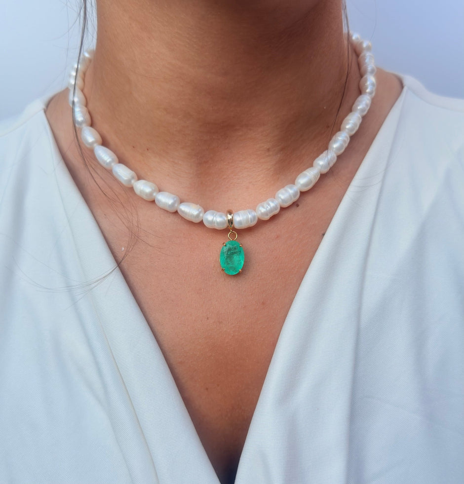 Baroque Freshwater Pearl Necklace – 18k Gold - Plated | Bonita Jewels of Brazil - Bonita Jewels of Brazil