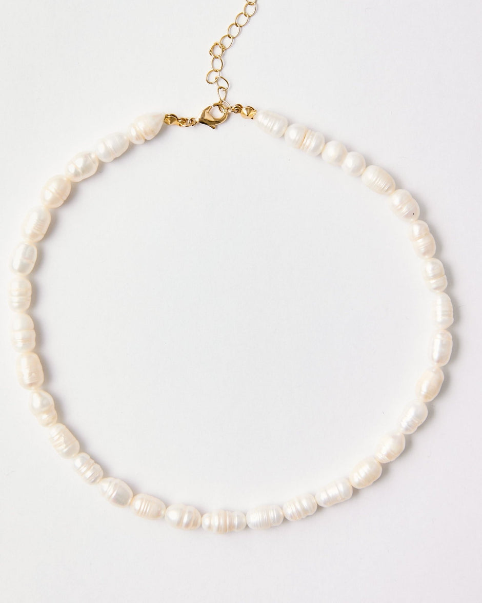 Baroque Freshwater Pearl Necklace – 18k Gold - Plated | Bonita Jewels of Brazil - Bonita Jewels of Brazil