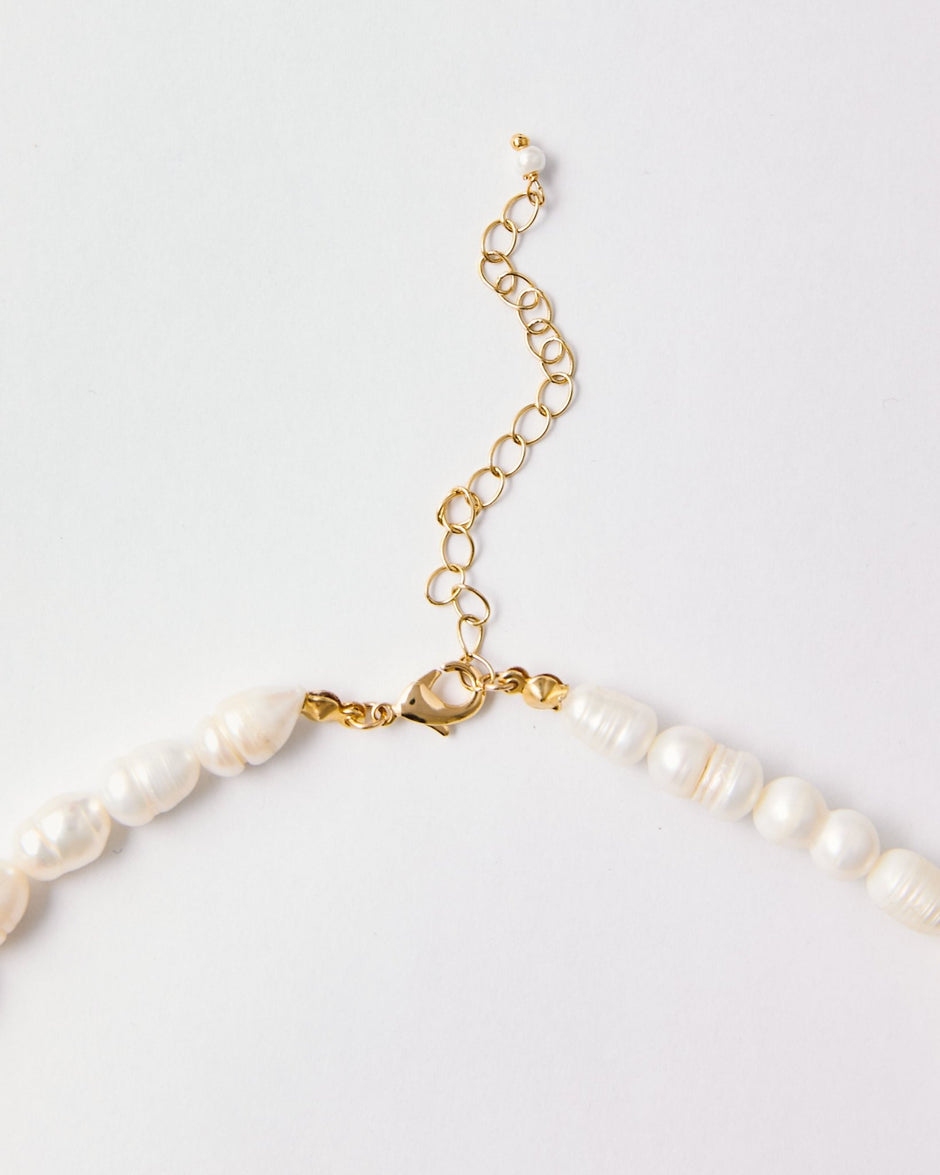 Baroque Freshwater Pearl Necklace – 18k Gold - Plated | Bonita Jewels of Brazil - Bonita Jewels of Brazil