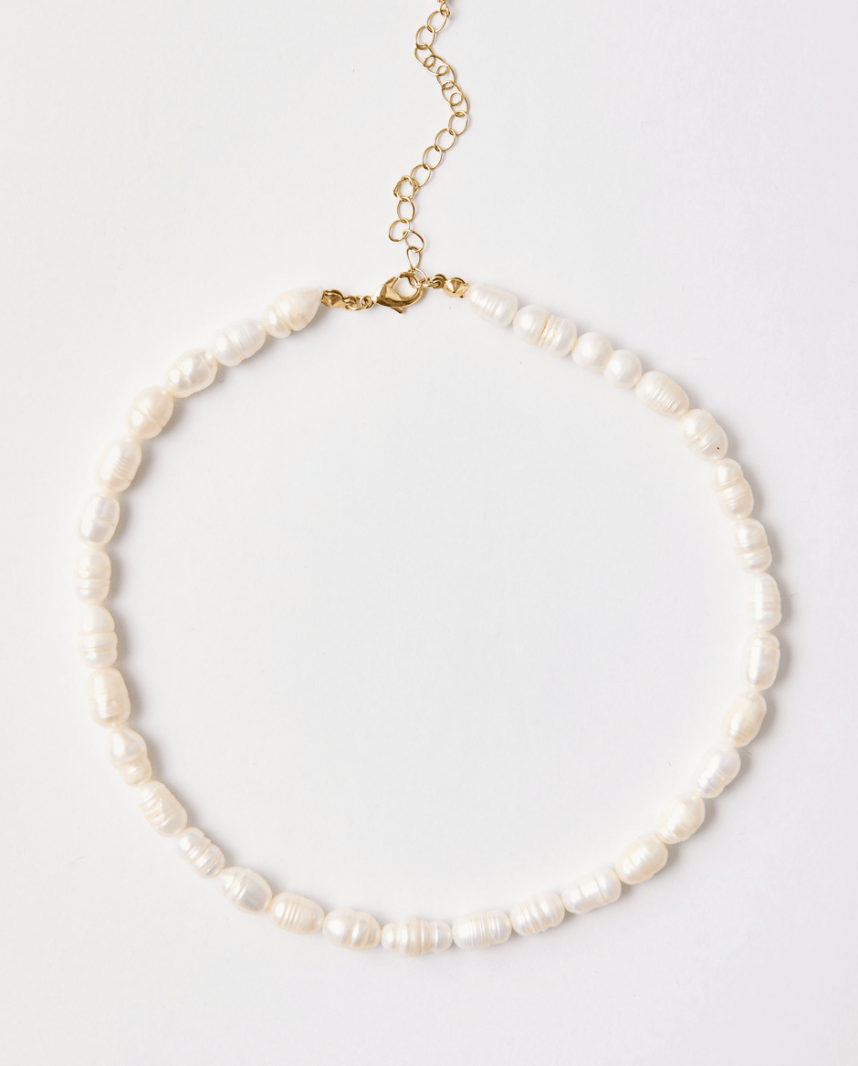 Baroque Freshwater Pearl Necklace – 18k Gold - Plated | Bonita Jewels of Brazil - Bonita Jewels of Brazil