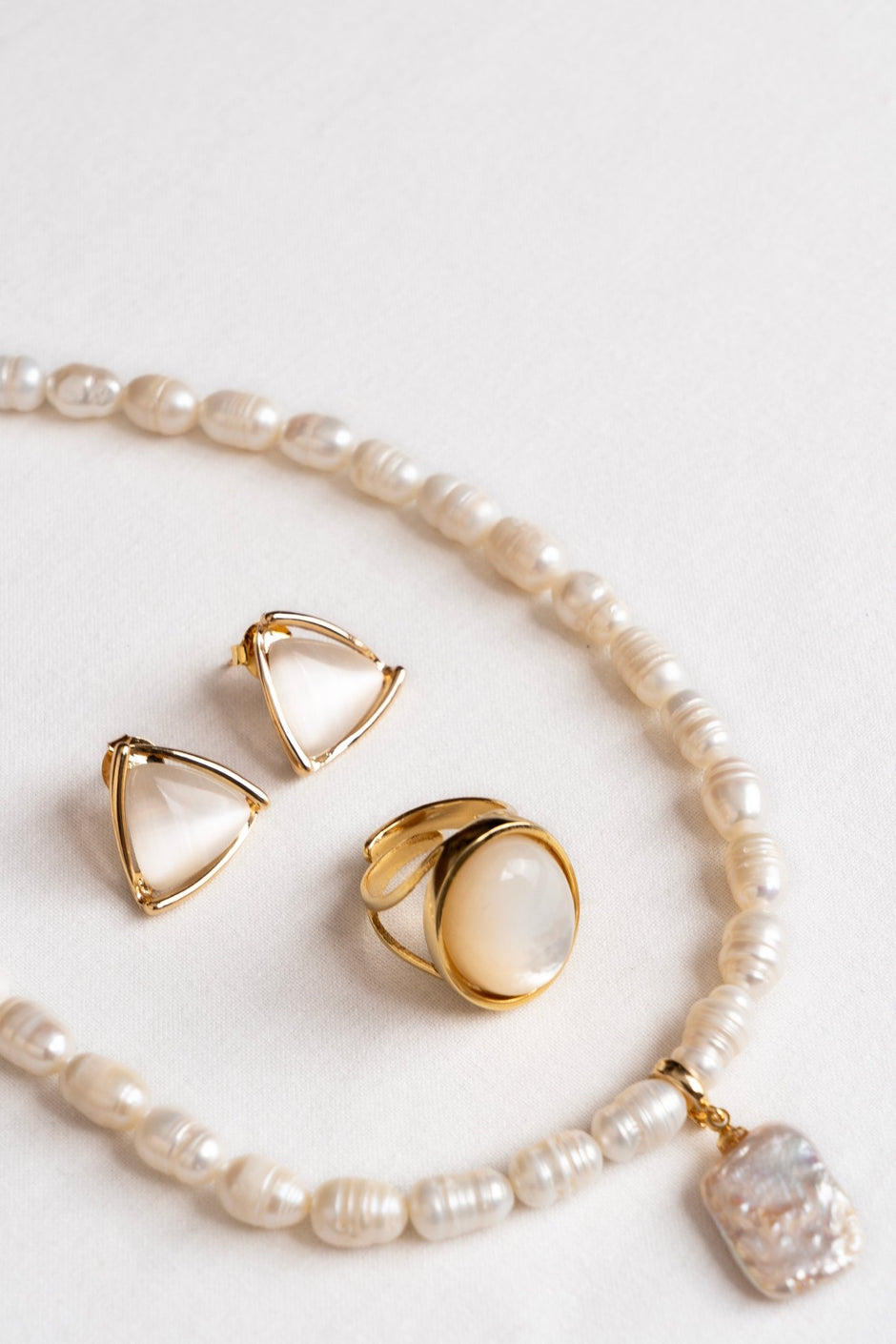 Baroque Freshwater Pearl Pendant – 18k Gold - Plated | Bonita Jewels of Brazil - Bonita Jewels of Brazil