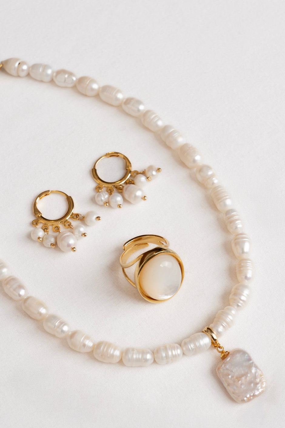 Baroque Freshwater Pearl Pendant – 18k Gold - Plated | Bonita Jewels of Brazil - Bonita Jewels of Brazil