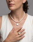 Baroque Freshwater Pearl Pendant – 18k Gold - Plated | Bonita Jewels of Brazil - Bonita Jewels of Brazil