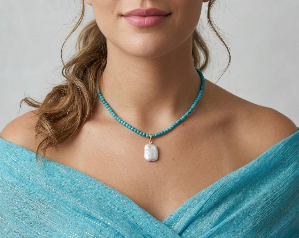 Baroque Freshwater Pearl Pendant – 18k Gold - Plated | Bonita Jewels of Brazil - Bonita Jewels of Brazil