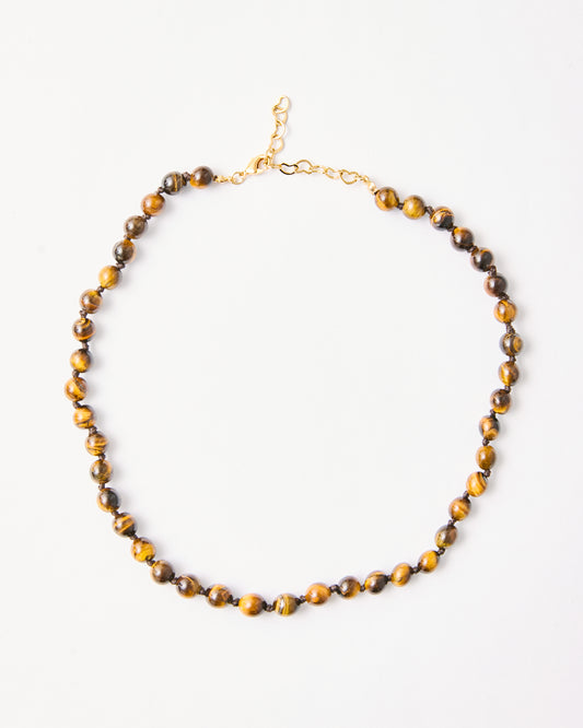 Beaded Tiger Eye Necklace - LIMITED EDITION