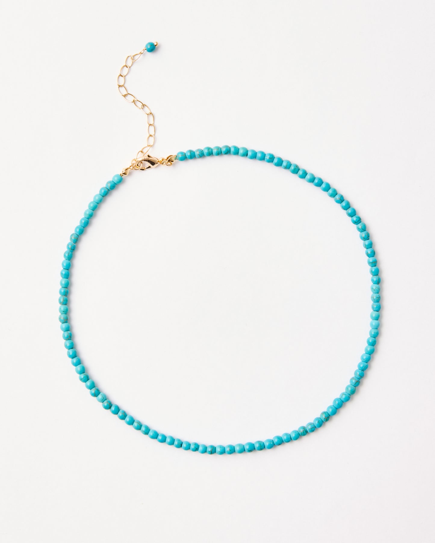 Beaded Natural Turquoise Necklace - LIMITED EDITION