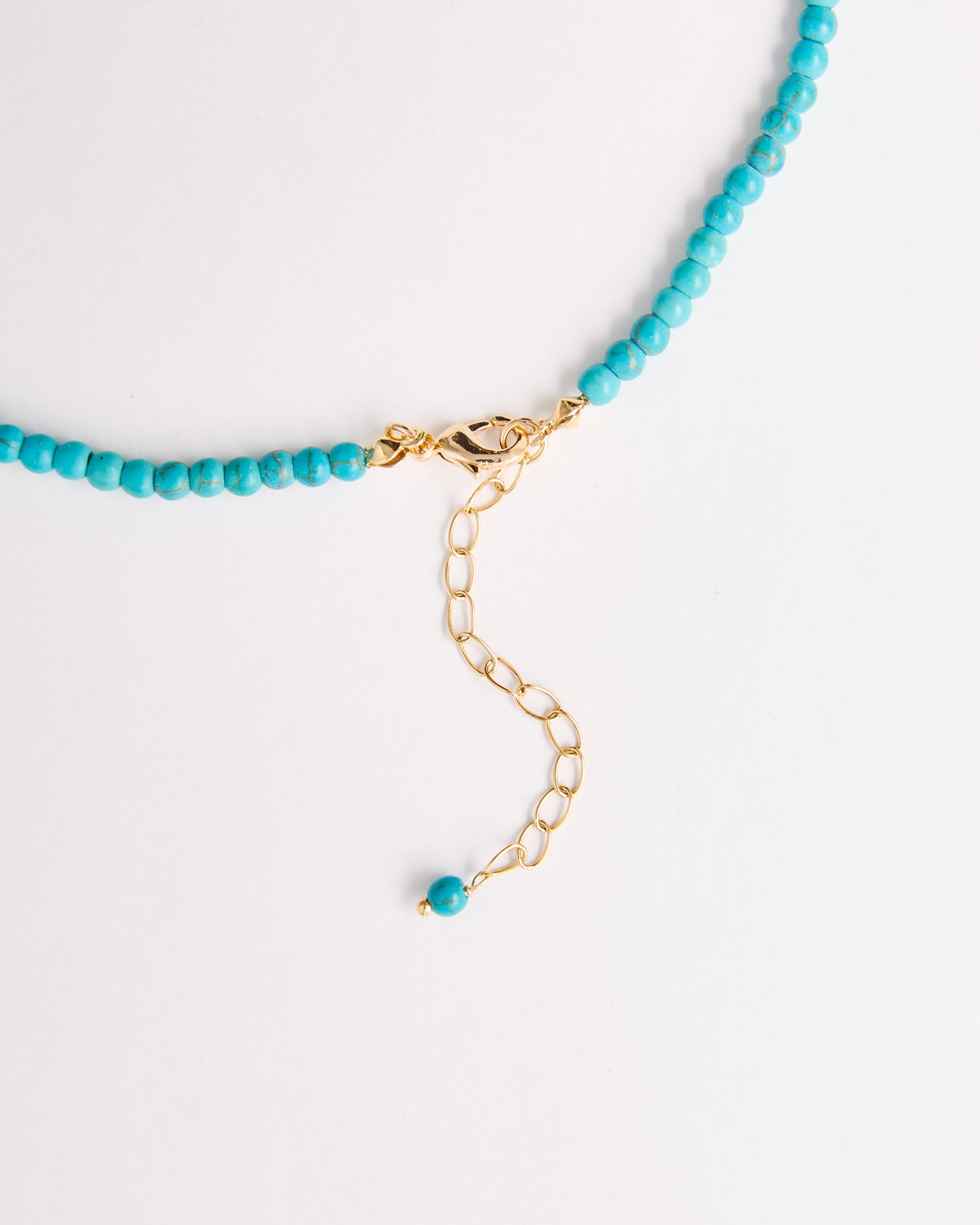 Beaded Natural Turquoise Necklace - LIMITED EDITION