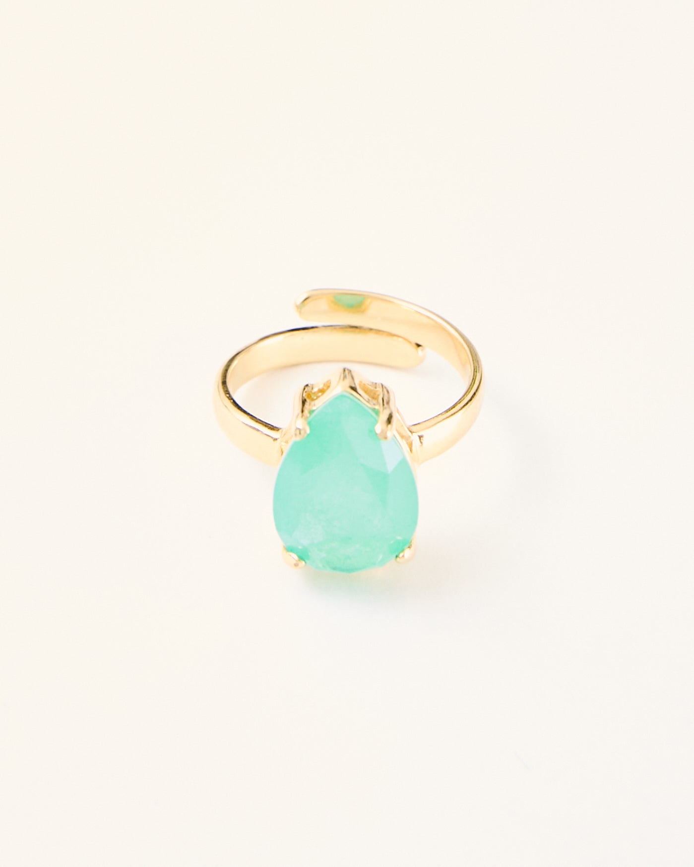 Green Quartz Single Stone Ring- LIMITED EDITION