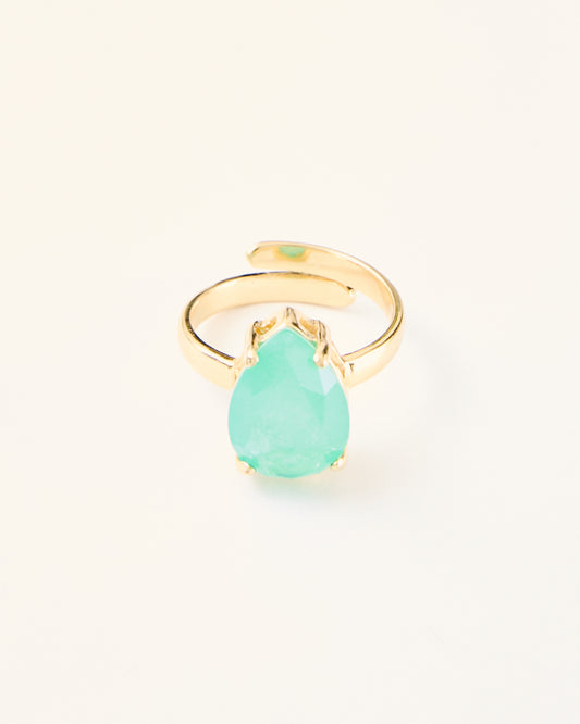 Green Quartz Single Stone Ring- LIMITED EDITION