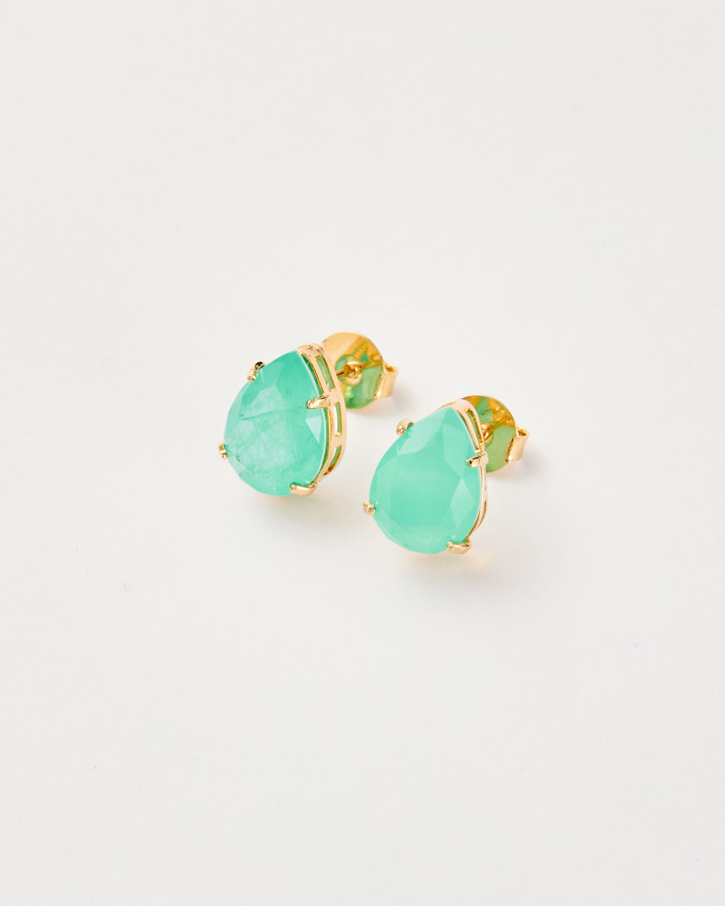 Emerald Glow Crystal Stud Earrings - LIMITED EDITION