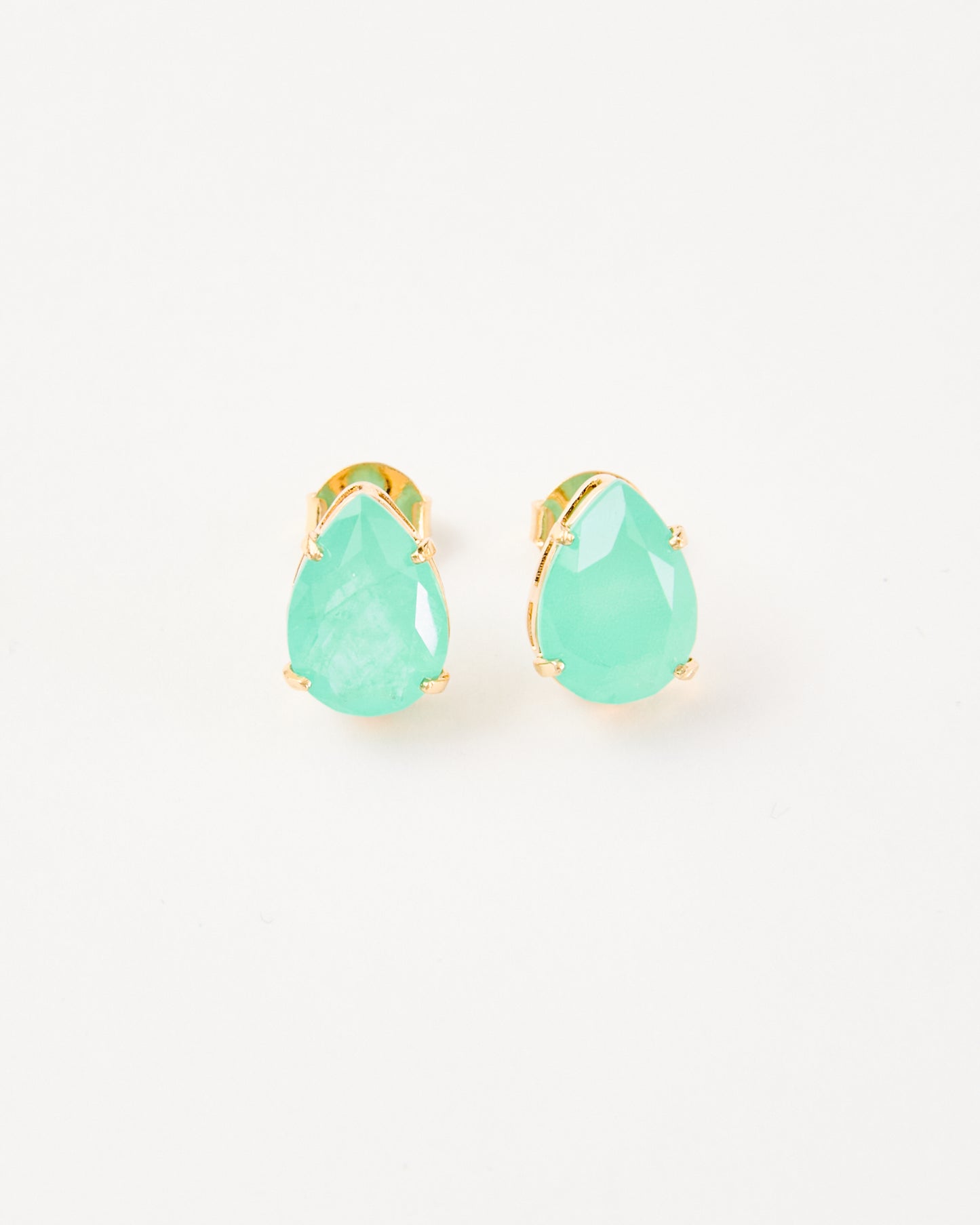 Emerald Glow Crystal Stud Earrings - LIMITED EDITION