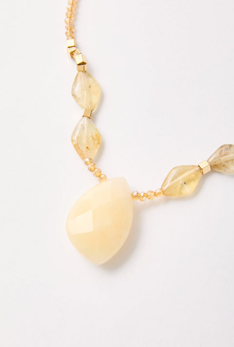 Bonito Collection – Rutilated Quartz & Calcite Necklace & Bracelet Set | Bonita Jewels of Brazil - Bonita Jewels of Brazil