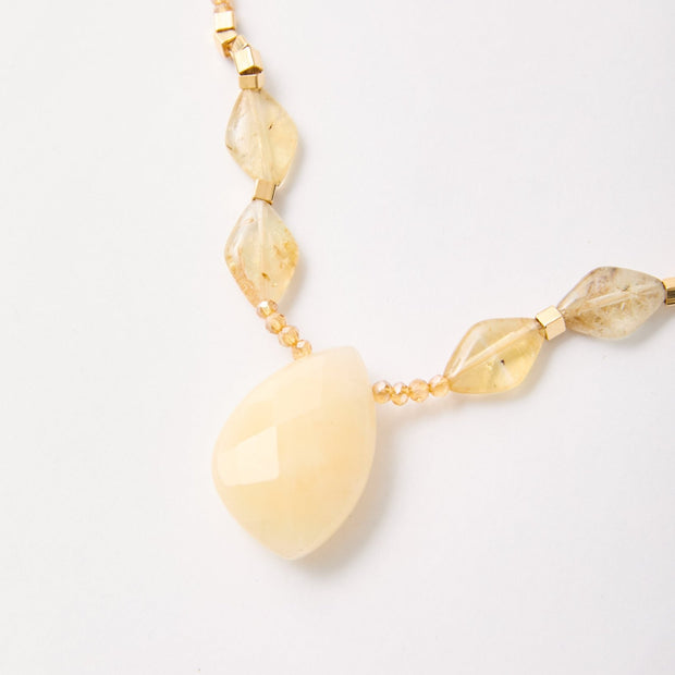 Bonito Collection – Rutilated Quartz & Calcite Necklace & Bracelet Set | Bonita Jewels of Brazil - Bonita Jewels of Brazil
