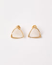 Cat's Eye Stud Earrings – 18k Gold - Plated | Bonita Jewels of Brazil - Bonita Jewels of Brazil
