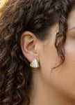 Cat's Eye Stud Earrings – 18k Gold - Plated | Bonita Jewels of Brazil - Bonita Jewels of Brazil