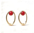 Fé Blue | Red Agate Earrings - Bonita Jewels of Brazil